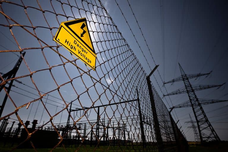 Asset Protection - Danger High Voltage sign